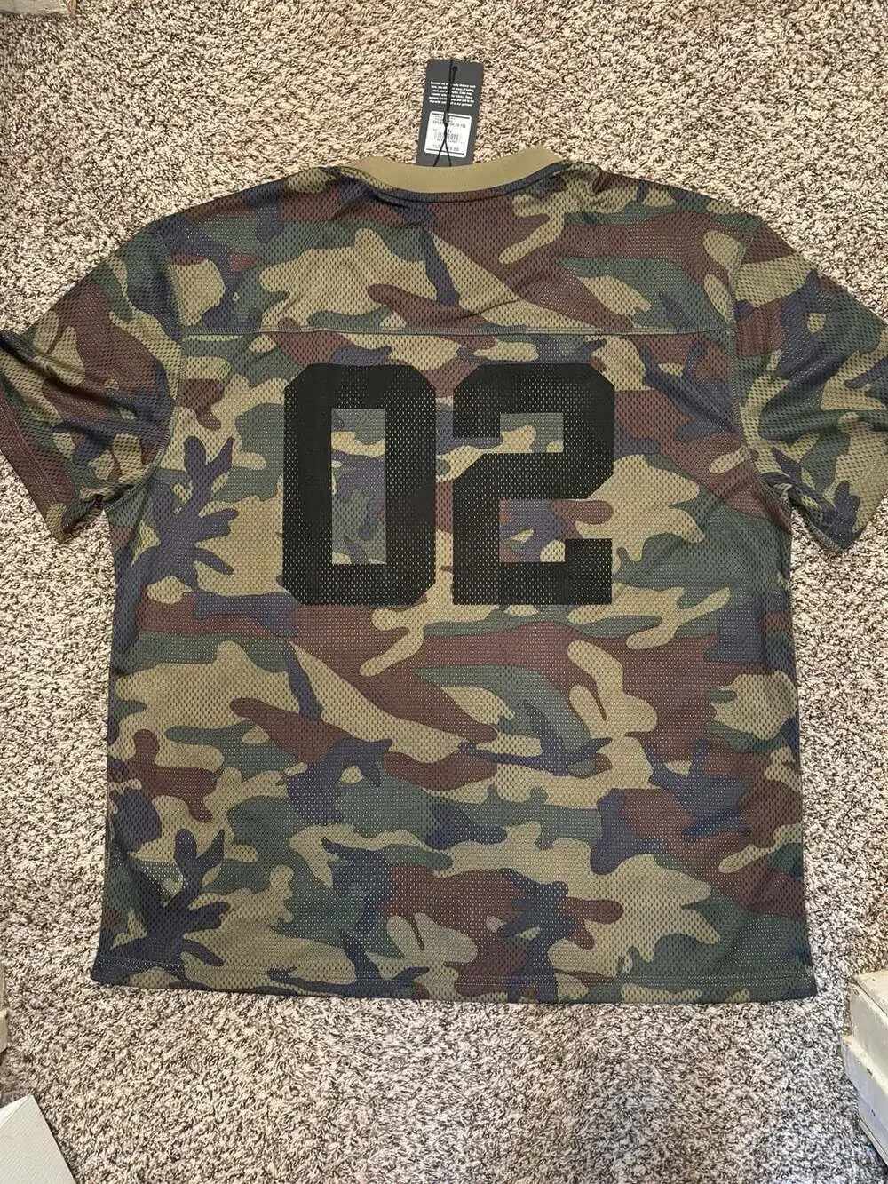 True Religion Sport Mesh Short Sleeve Tee Camo Jersey